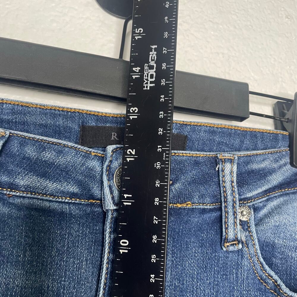 Women's Blue Distressed Jeans - Picture 7 of 15